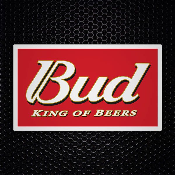 Aufkleber: Bud King of Beers