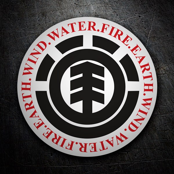 Aufkleber: Element Water Fire