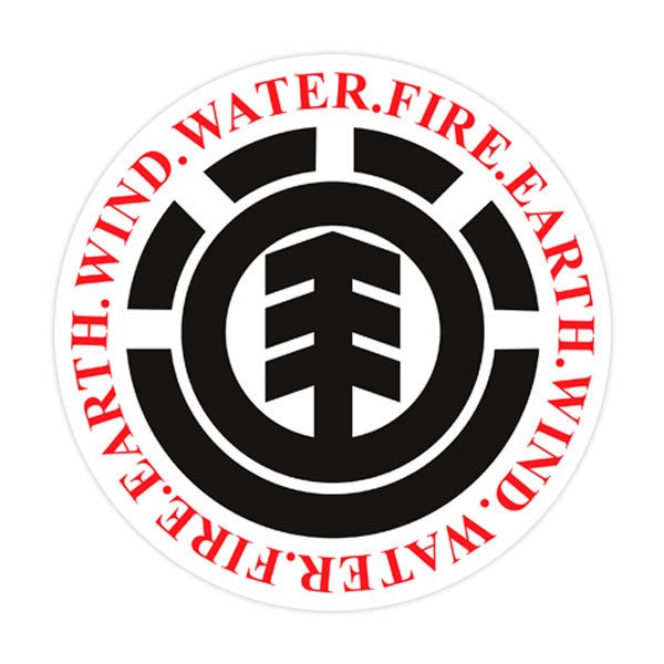 Aufkleber: Element Water Fire