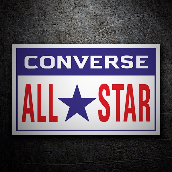 Aufkleber: Converse All Star rechteckig