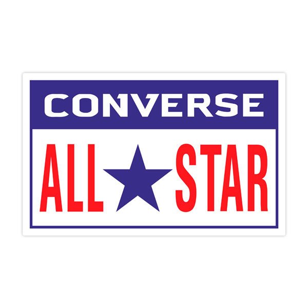 Aufkleber: Converse All Star rechteckig