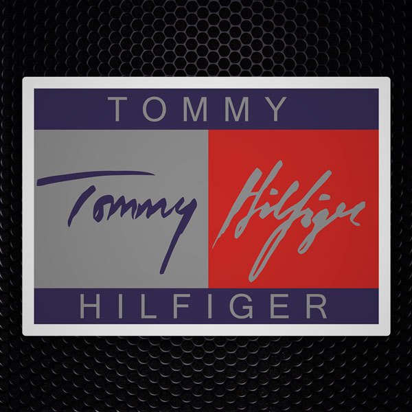 Aufkleber: Unterschrift Tommy Hilfiger