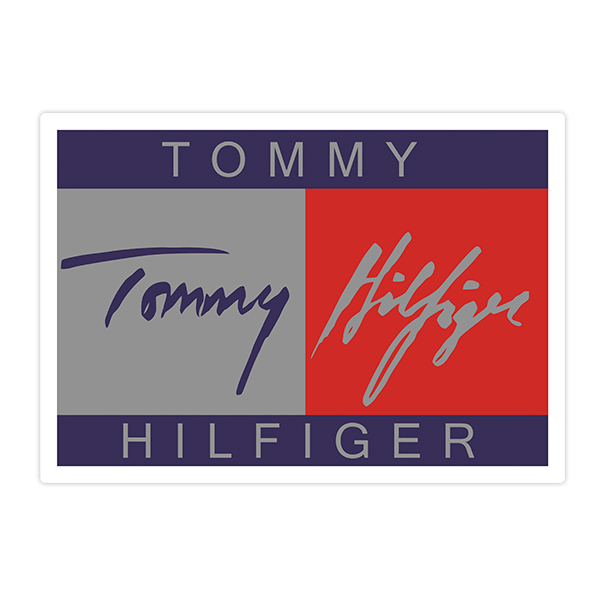 Aufkleber: Unterschrift Tommy Hilfiger