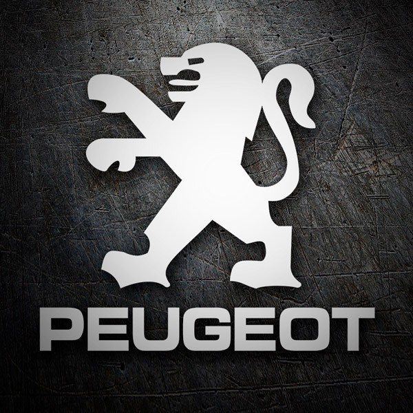 Aufkleber: Logo Peugeot mit stilisiertem L&ouml;wen