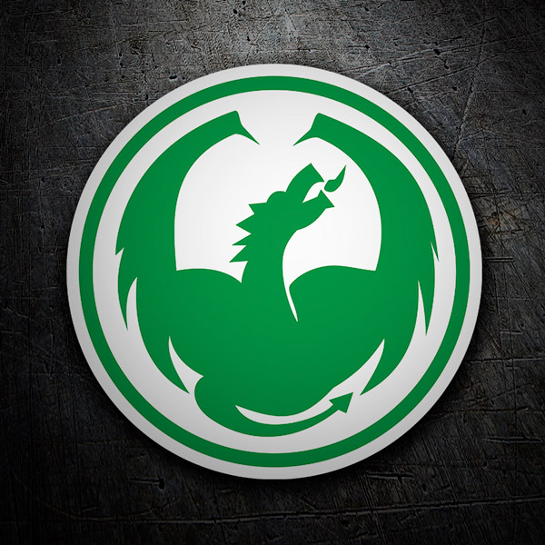 Aufkleber: Grüner Drache