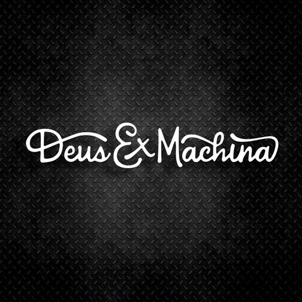 Aufkleber: Deus ex Machina Phrase