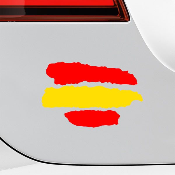 Aufkleber: Spanien Flagge Kit
