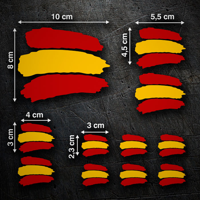 Aufkleber: Spanien Flagge Kit