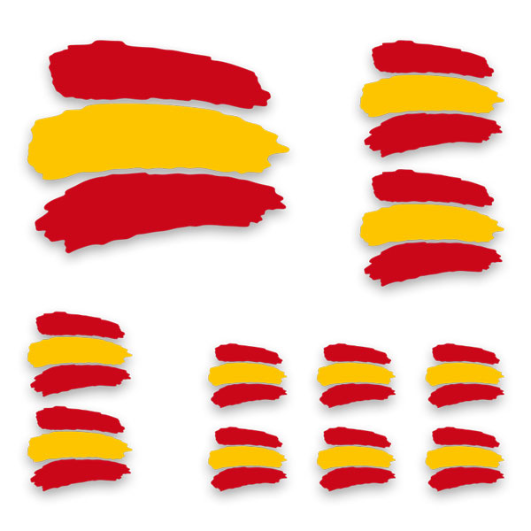 Aufkleber: Spanien Flagge Kit