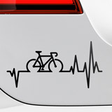 Aufkleber: Kardiogramm-Fahrrad 2