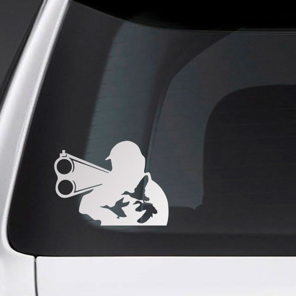 Aufkleber: Silhouette Jäger Zielen