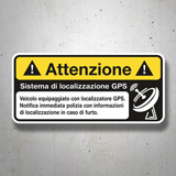 Aufkleber: Attenzione GPS 3