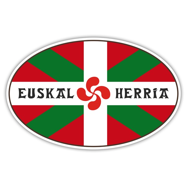 Aufkleber: Euskal Herria Oval