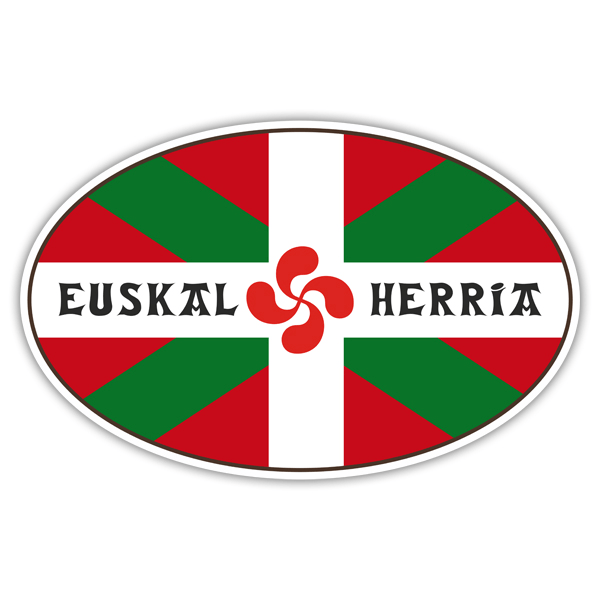 Aufkleber: Euskal Herria Oval 0
