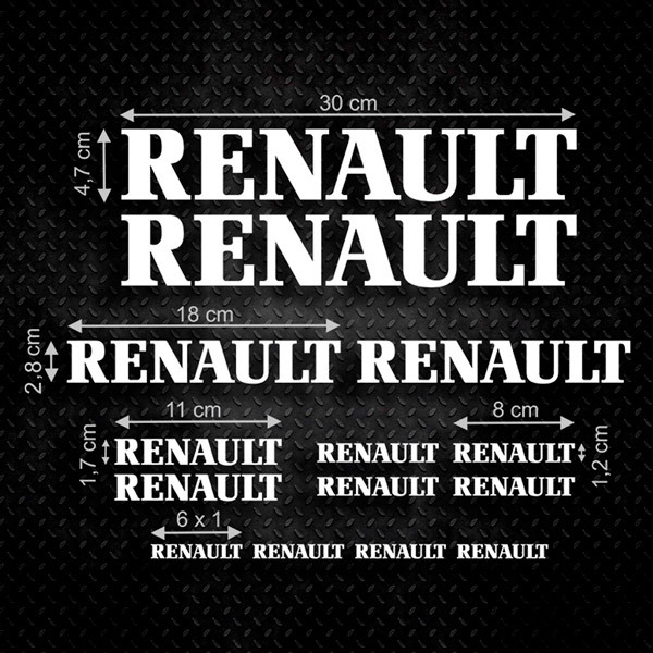 Aufkleber: Set 14X Renault