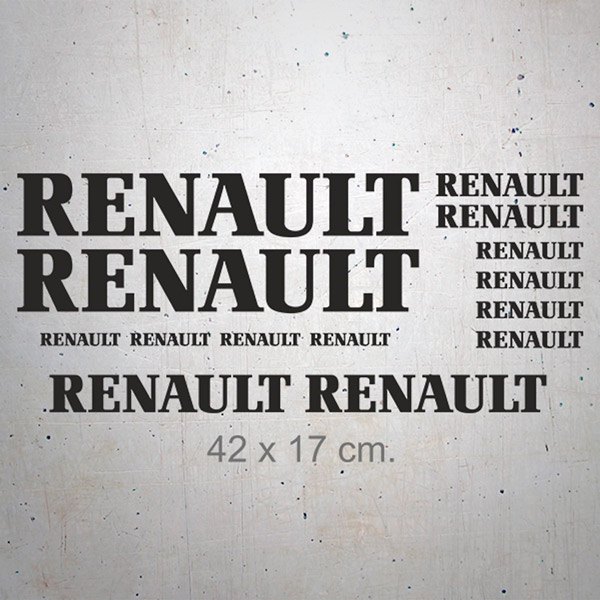 Aufkleber: Set 14X Renault
