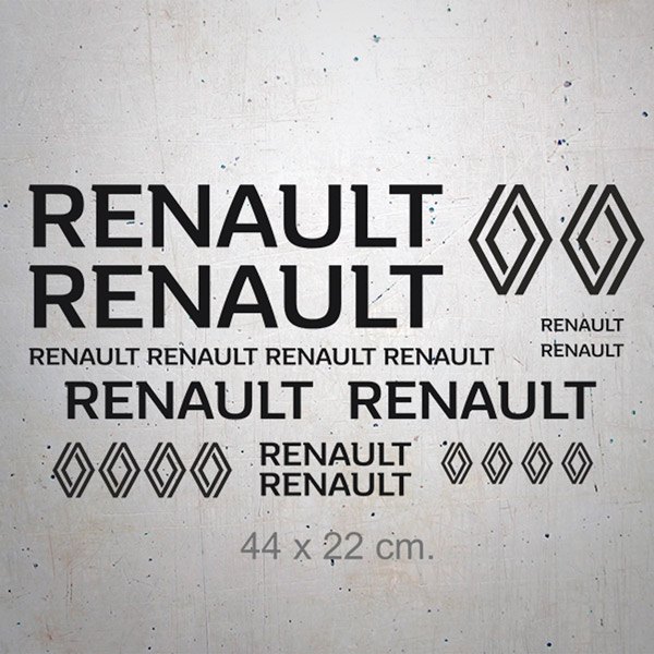 Aufkleber: Set 22X Renault