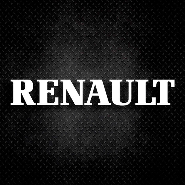 Aufkleber: Renault Logo in Gelb