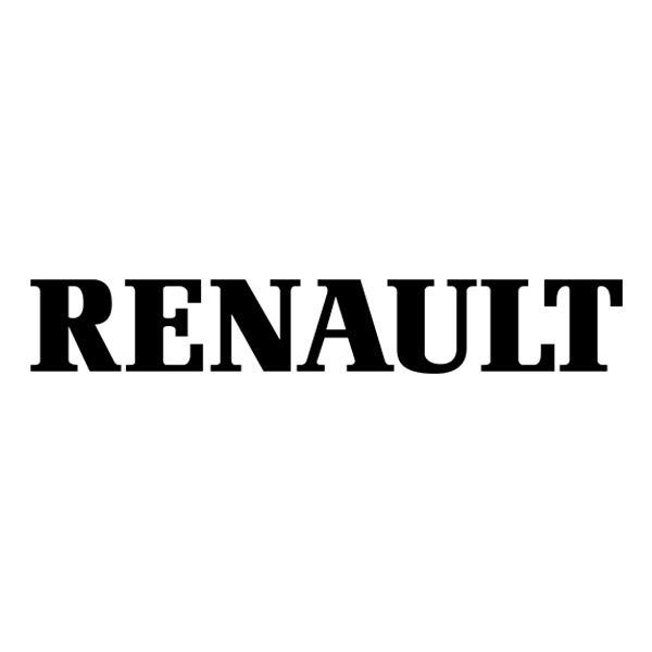 Aufkleber: Renault Logo in Gelb