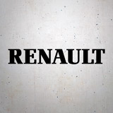 Aufkleber: Renault Logo in Gelb 2