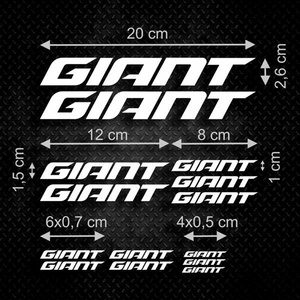 Aufkleber: Set 14X Giant 0