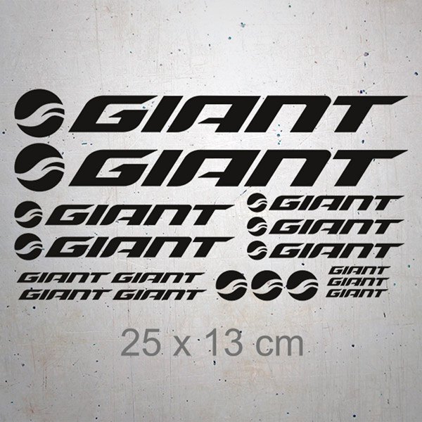 Aufkleber: Set 17X Giant