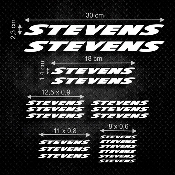 Aufkleber: Set 19X Stevens