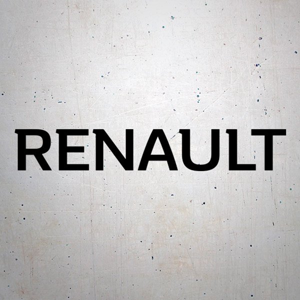 Aufkleber: Renault Typografie