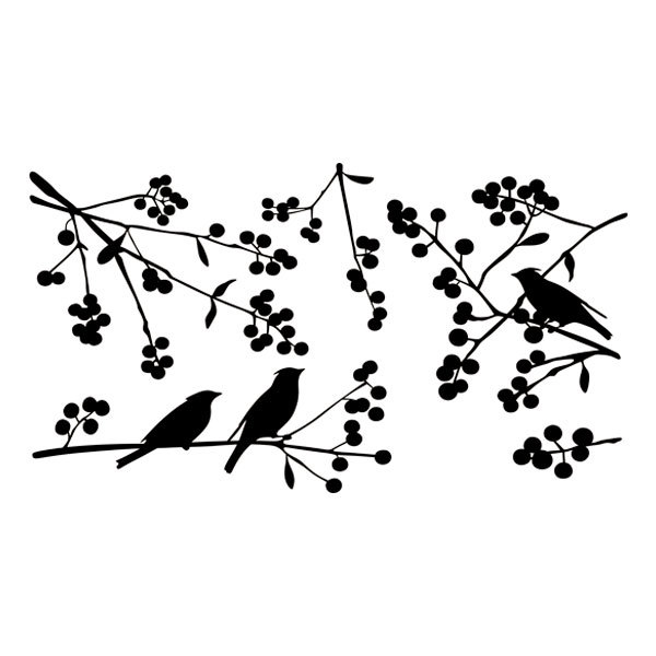 Wandtattoos: Vogel-Silhouetten