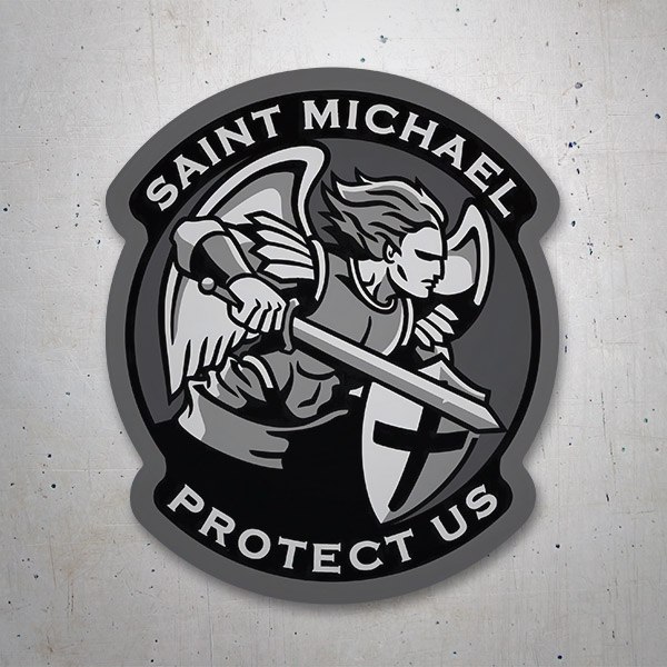 Aufkleber: Erzengel Michael Protect Us