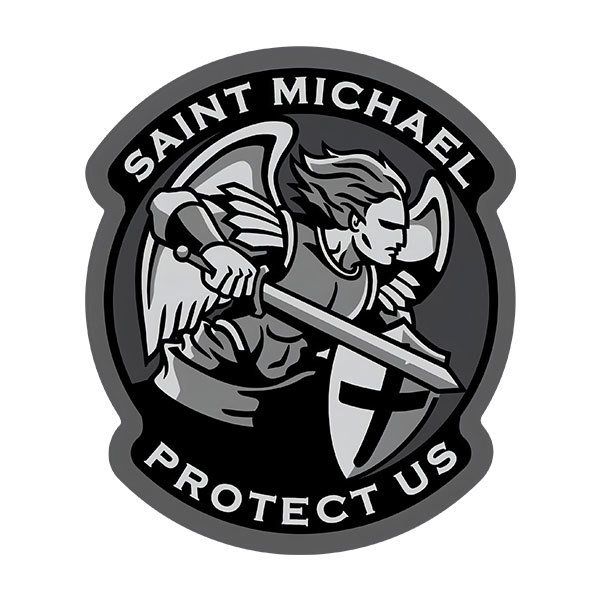 Aufkleber: Erzengel Michael Protect Us