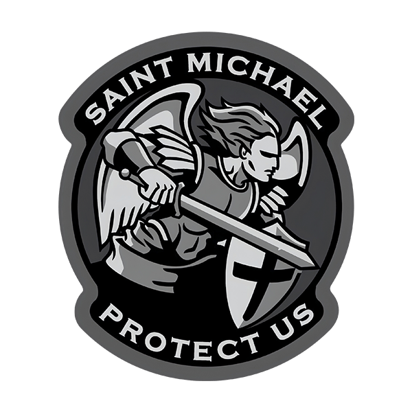 Aufkleber: Erzengel Michael Protect Us