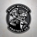 Aufkleber: Erzengel Michael Protect Us 3