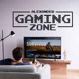 Wandtattoos: Gaming Zone Personalisierte 2