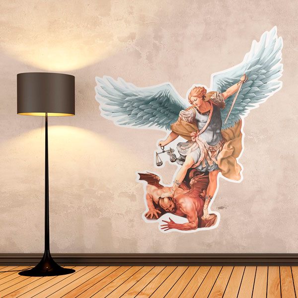 Wandtattoos: Erzengel im Kampf