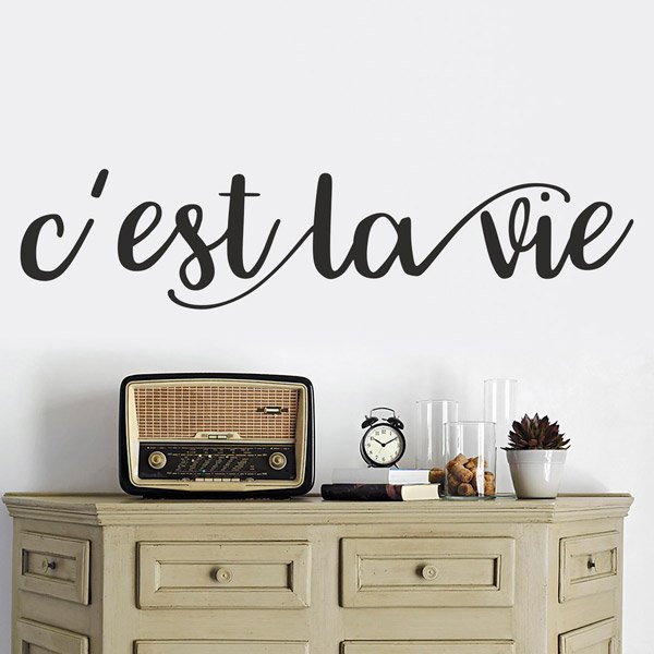 Wandtattoos: C'est la vie, Französisch
