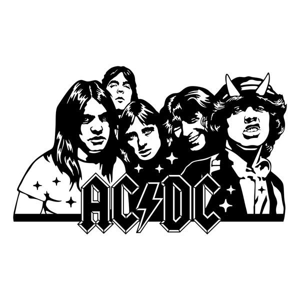 Wandtattoos: ACDC Rock