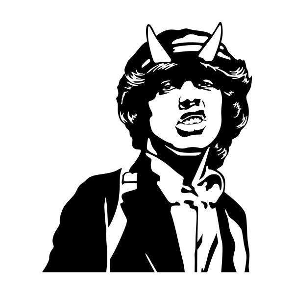 Wandtattoos: Angus Young ACDC