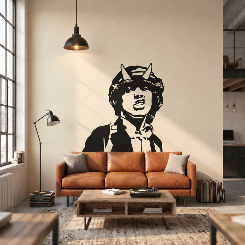 Wandtattoos: Angus Young ACDC