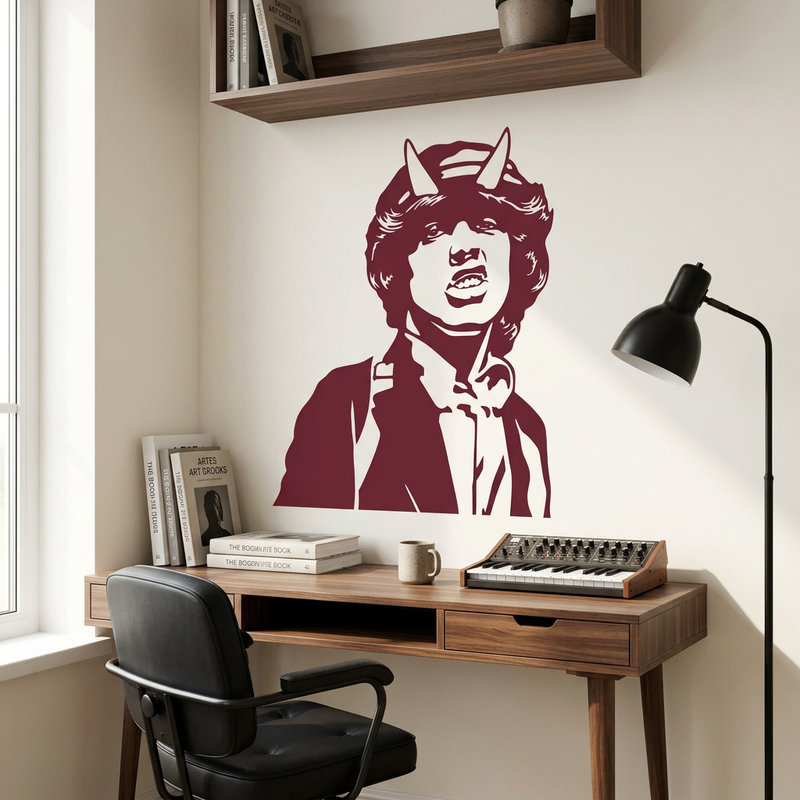 Wandtattoos: Angus Young ACDC