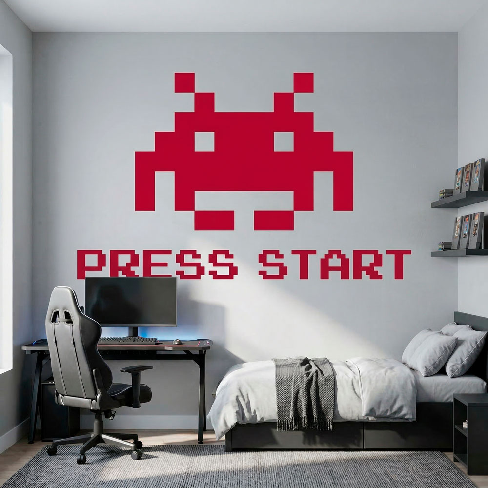 Space Invaders Press Start 8