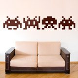 Wandtattoos: Space Invaders Marsmenschen 2