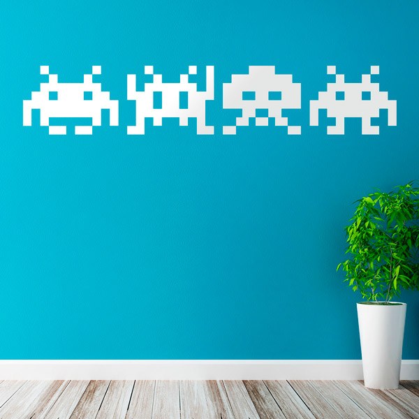 Wandtattoos: Space Invaders Marsmenschen