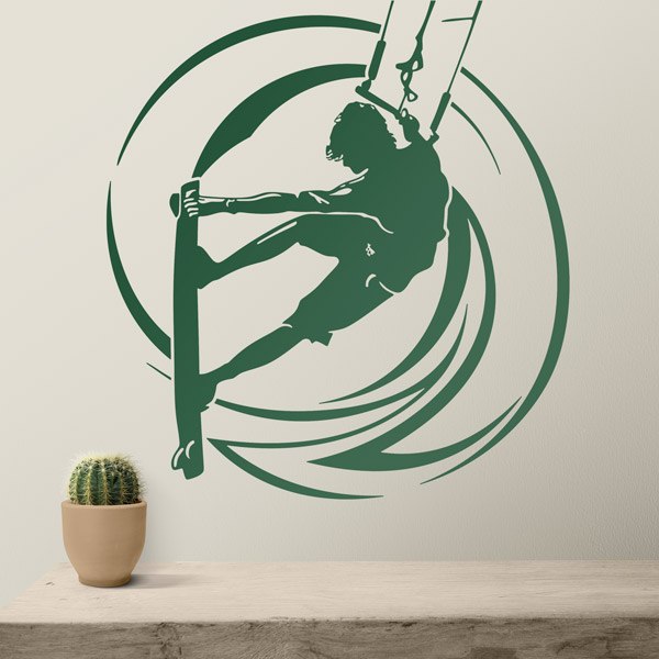 Wandtattoos: Kitesurfen Springen