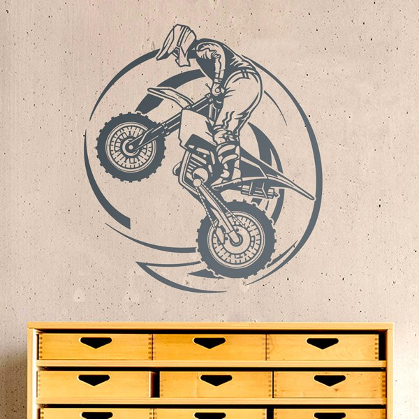 Wandtattoos: Motocross-Akrobatik