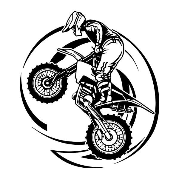 Wandtattoos: Motocross-Akrobatik