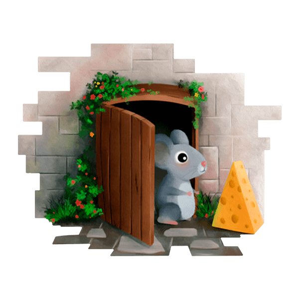 Wandtattoos: Das Haus von Herrn Maus