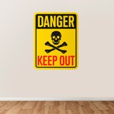 Wandtattoos: Danger Keep Out 3