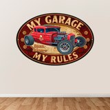 Wandtattoos: My Garage my Rules II 3