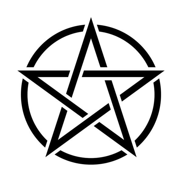 Wandtattoos: Satanischer Stern